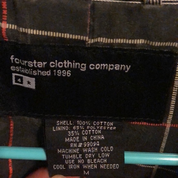 Fourstar Clothing Men’s Grey Striped Jacket - Picture 2 of 5